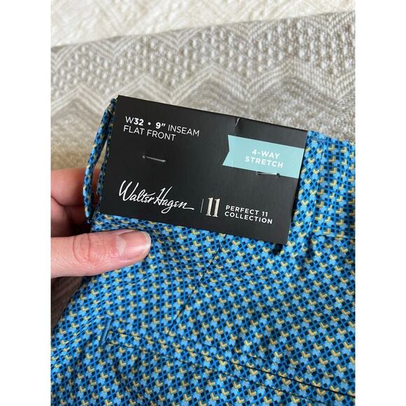 Walter Hagen Micro Menswear Blue P11 Regular Fit Golf Shorts, Waist 32, NWT! - Picture 10 of 11